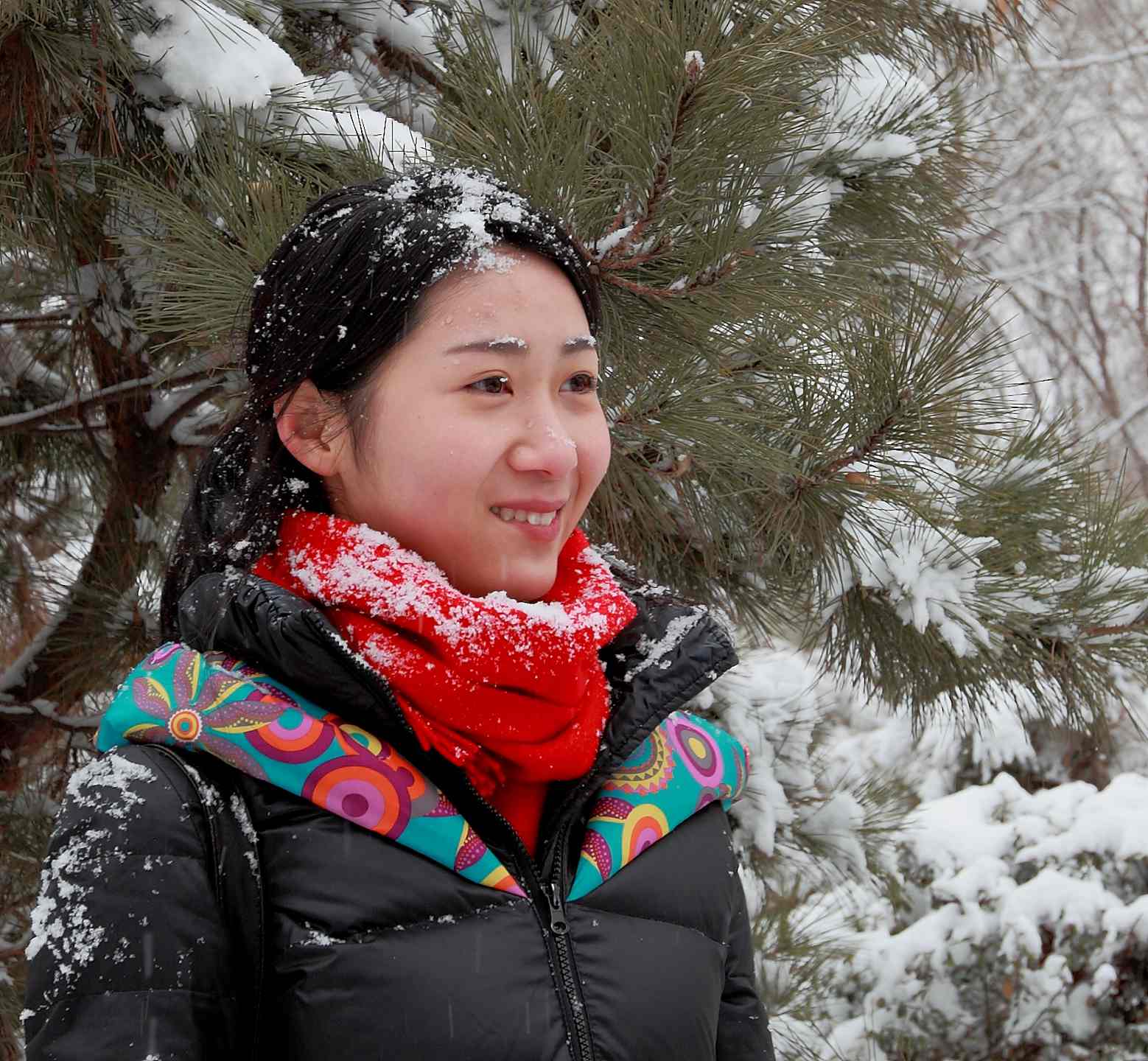 2014春雪蹭拍美女