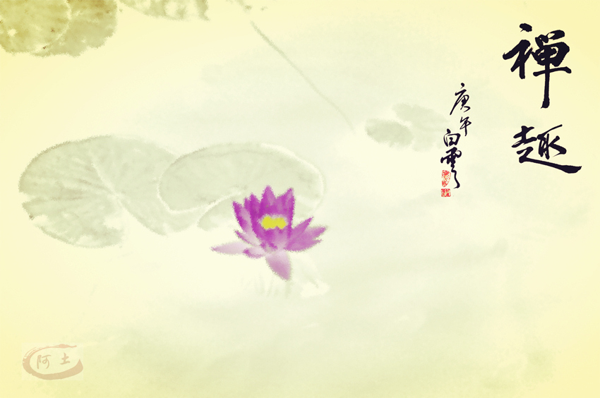 初学ps小品《莲趣》
