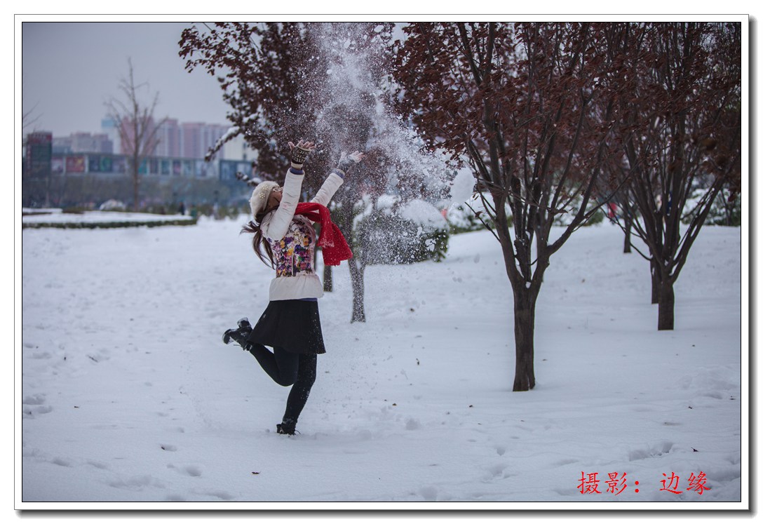 美丽的雪景