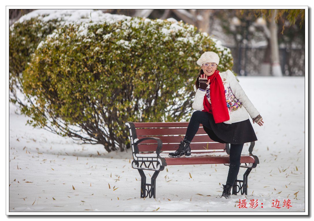 美丽的雪景