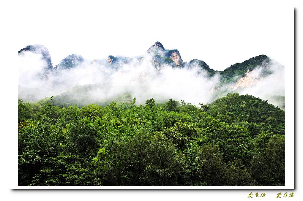 雨中的万仙山