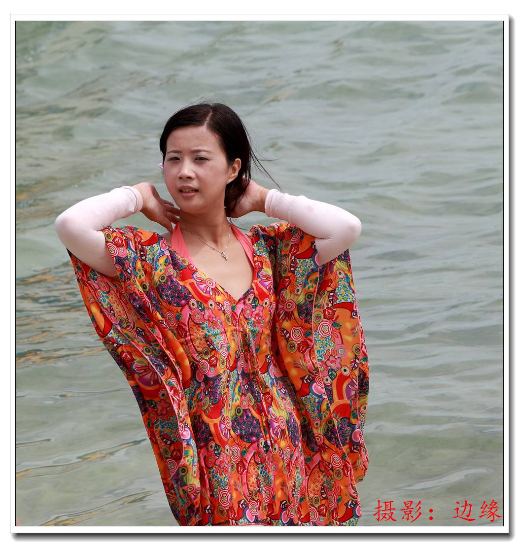 飘飘然海边美女