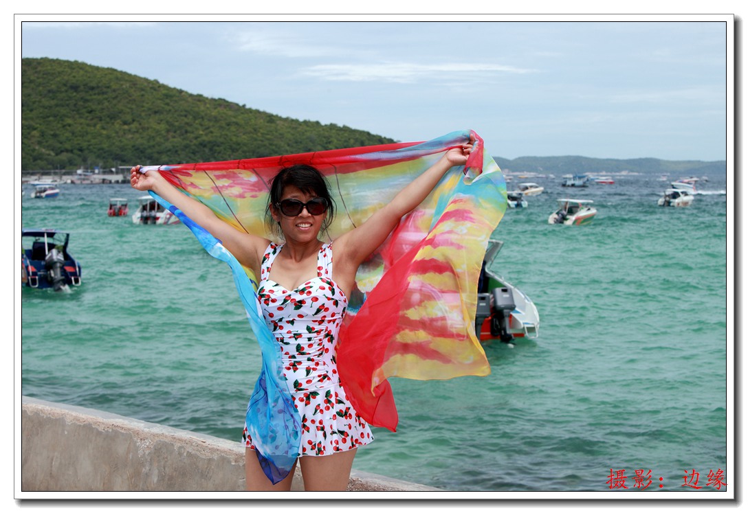 飘飘然海边美女
