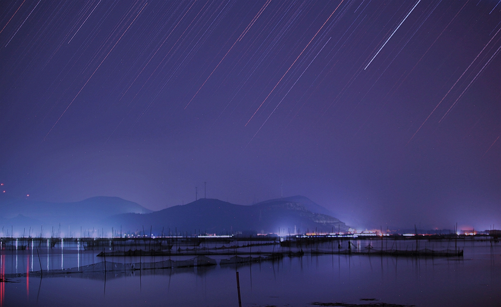 东平湖的星空
